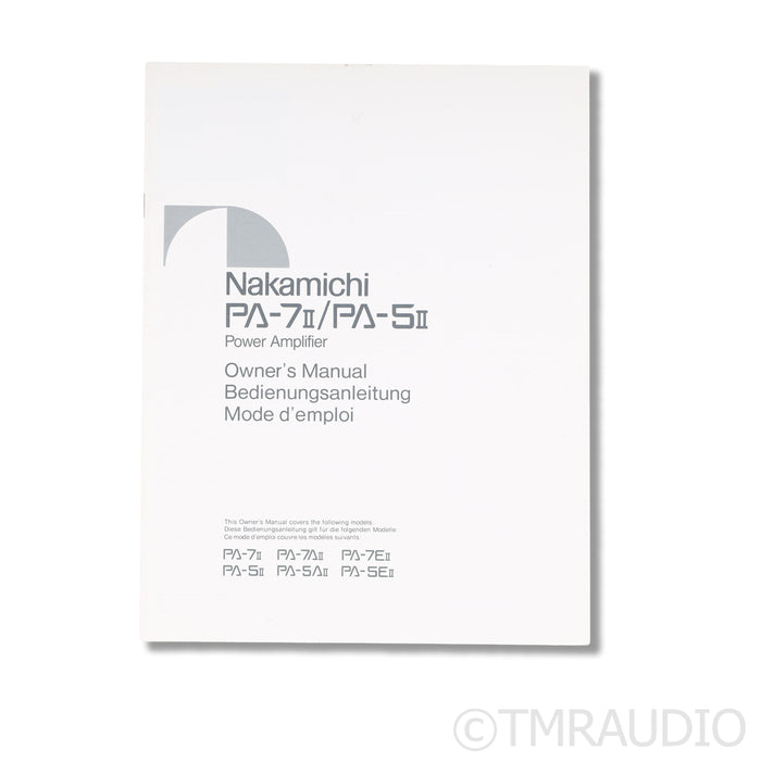Nakamichi PA-7 Power Amplifier