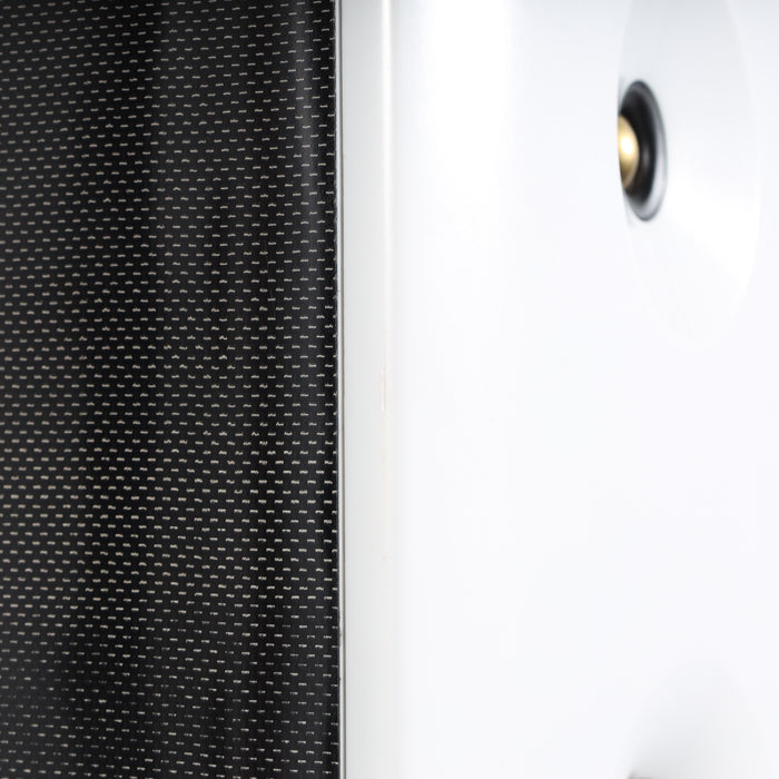 Kroma Atelier Elektra Floorstanding Speakers; White w/ Carbon Fiber