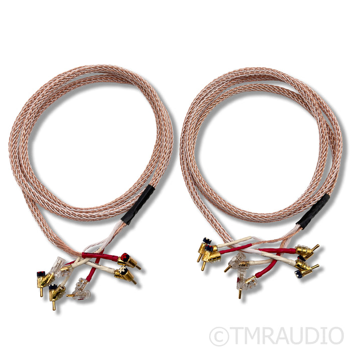 Kimber Kable 12TC Bi-Wire Speaker Cables; 8ft Pair; WBT Connectors