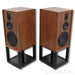 Wharfedale Dovedale 90th Anniversary Bookshelf Speakers with Stands; Walnut Pair