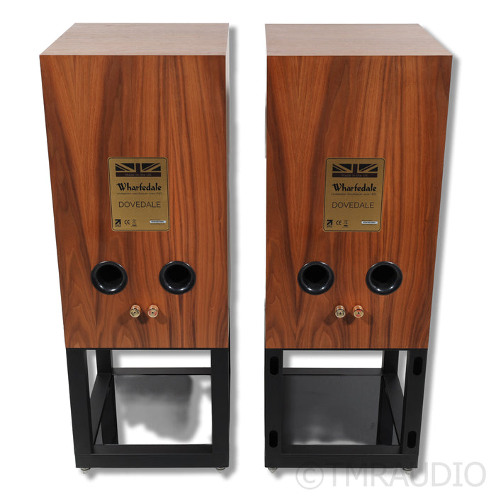 Wharfedale Dovedale 90th Anniversary Bookshelf Speakers with Stands; Walnut Pair