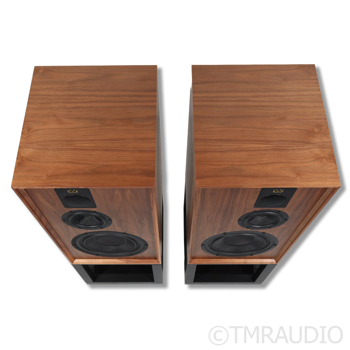 Wharfedale Dovedale 90th Anniversary Bookshelf Speakers with Stands; Walnut Pair