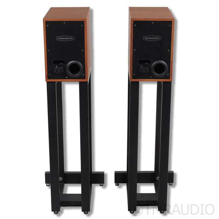 Trenner & Friedl Art Bookshelf Speakers; Walnut Pair w/ Stands
