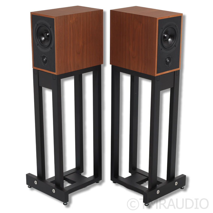 Trenner & Friedl Art Bookshelf Speakers; Walnut Pair w/ Stands