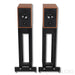 Trenner & Friedl Art Bookshelf Speakers; Walnut Pair w/ Stands