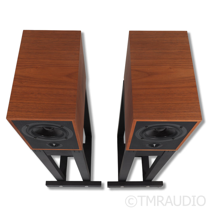 Trenner & Friedl Art Bookshelf Speakers; Walnut Pair w/ Stands