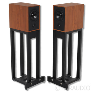 Trenner & Friedl Art Bookshelf Speakers; Walnut Pair w/ Stands