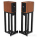 Trenner & Friedl Art Bookshelf Speakers; Walnut Pair w/ Stands