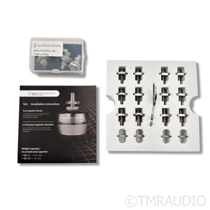 IsoAcoustics Gaia II Isolation Footers; Set of Four w/ M12-1.25 Threads