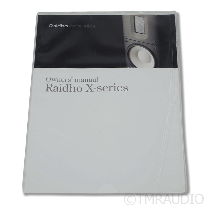 Raidho Acoustics X1.6 Bookshelf Speakers; Black Pair