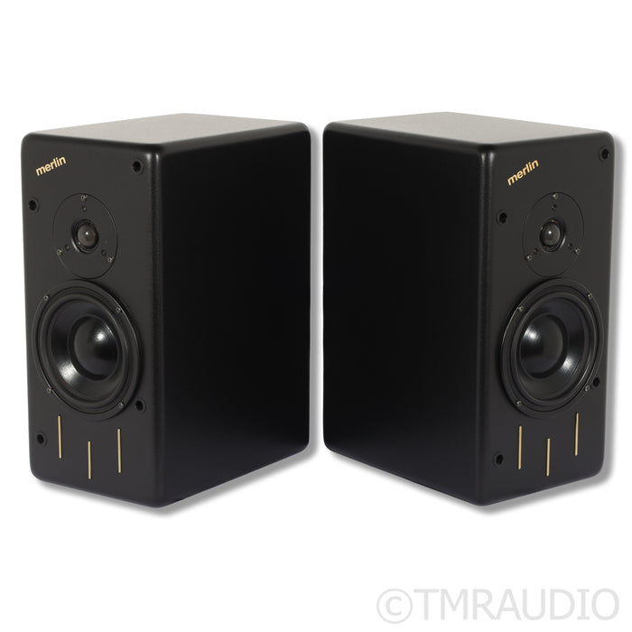 Merlin TSM MME Bookshelf Speakers; Studio Black Pair