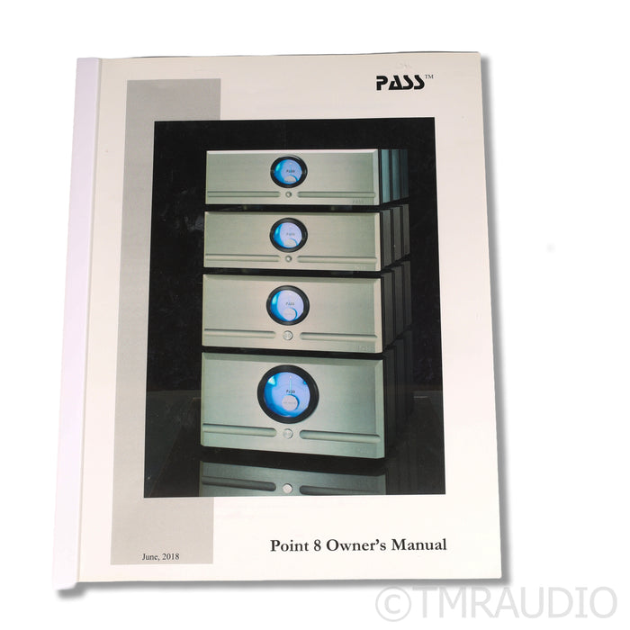Pass Labs XA60.8 Monoblock Power Amplifier; Pair