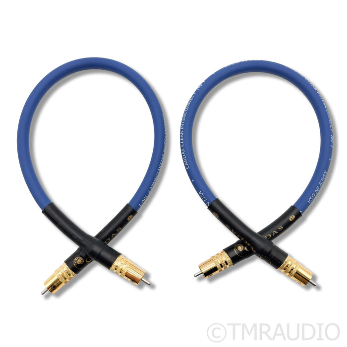 Cardas Clear Rev1 RCA Cables; 0.5m Pair Interconnects