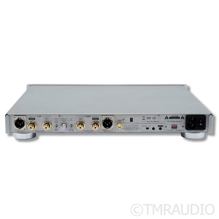 Parasound Halo JC3 Jr. Phono Preamplifier; MM / MC Phono; Silver