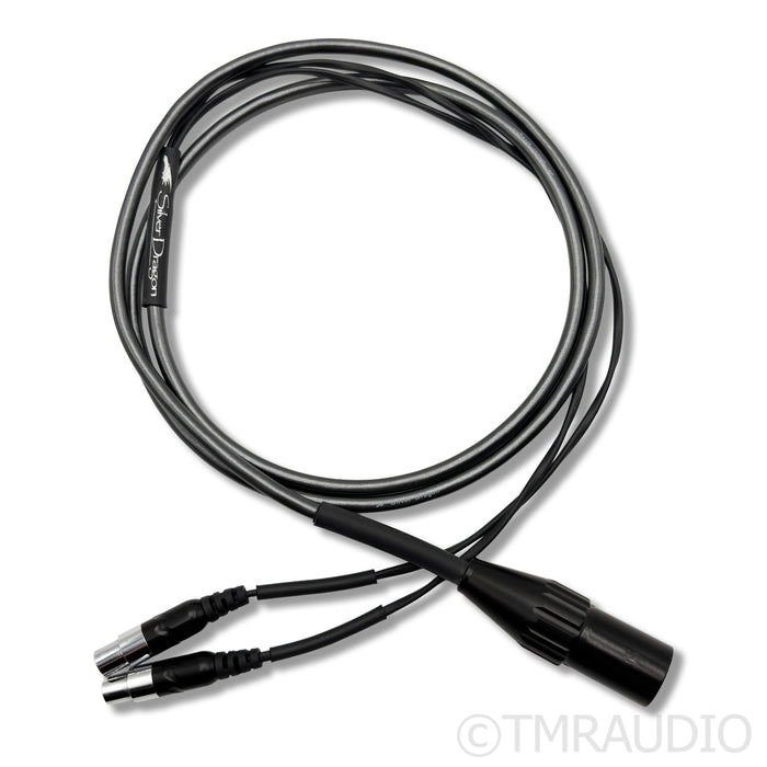 Moon Audio Silver Dragon Headphone Cable; 5ft Single 4-pin XLR to 4-pin Mini XLR