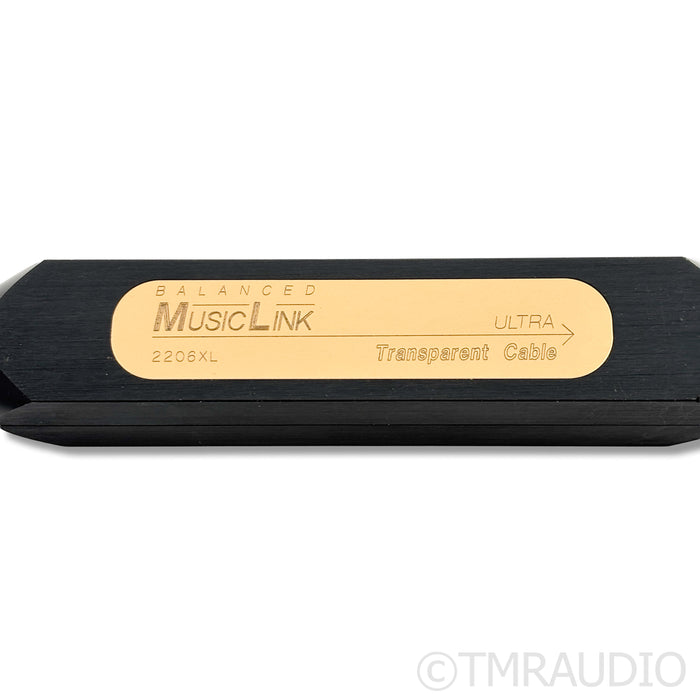 Transparent Audio Balanced MusicLink Ultra XLR Interconnects; 1m Pair
