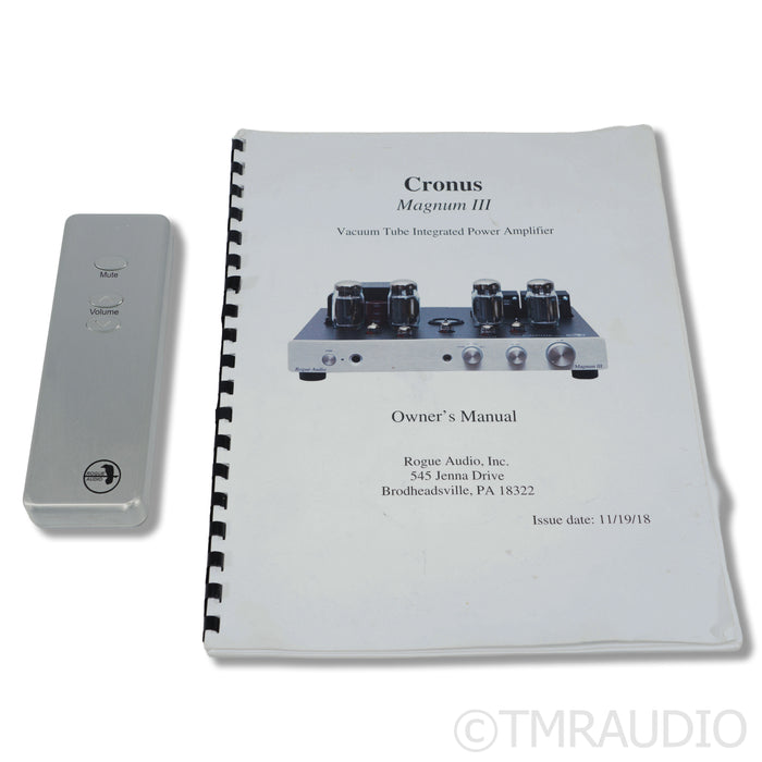 Rogue Audio Cronus Magnum III Tube Integrated Amplifier; MC/MM Phono