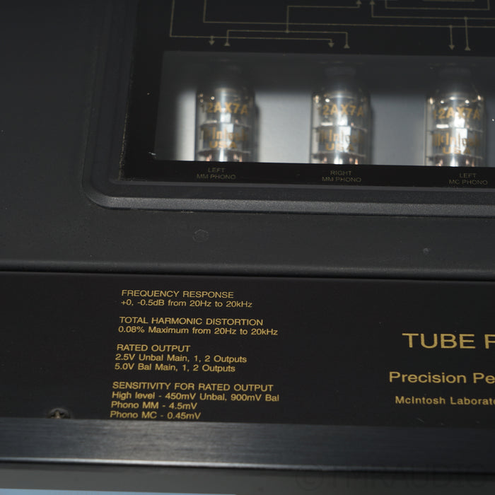 McIntosh C2500 Tube Preamplifier; Built-In DAC; Adjustable MM/MC Phono