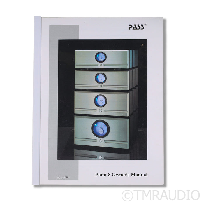 Pass Labs X250.8 Stereo Power Amplifier
