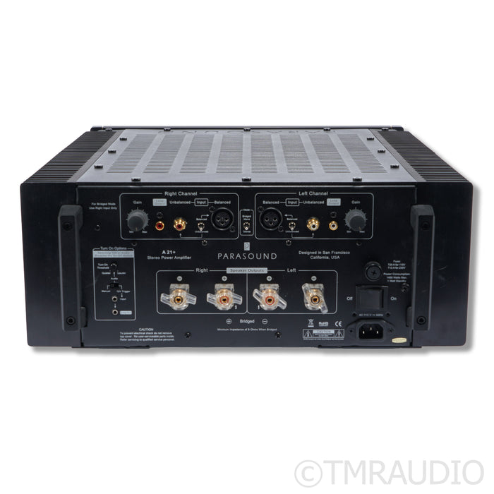 Parasound Halo A21+ Stereo Power Amplifier; Black