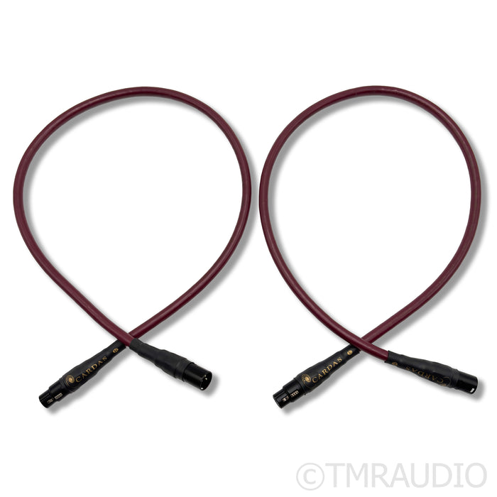 Cardas Golden Cross XLR Cables; 1m Pair Balanced Interconnects