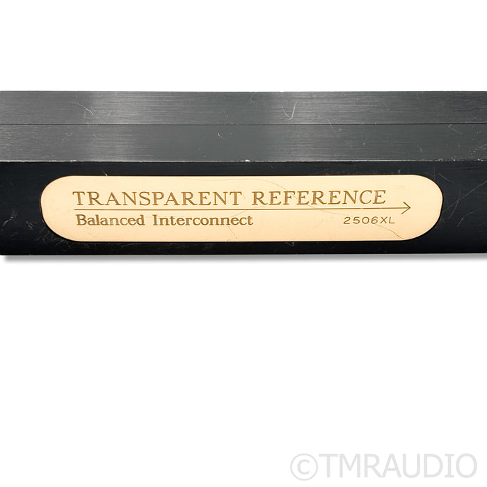 Transparent Audio Reference XL XLR Cables; 6ft Pair Balanced Interconnects