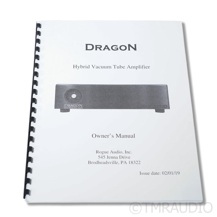 Rogue Audio DragoN Stereo Tube Hybrid Power Amplifier (1/1)