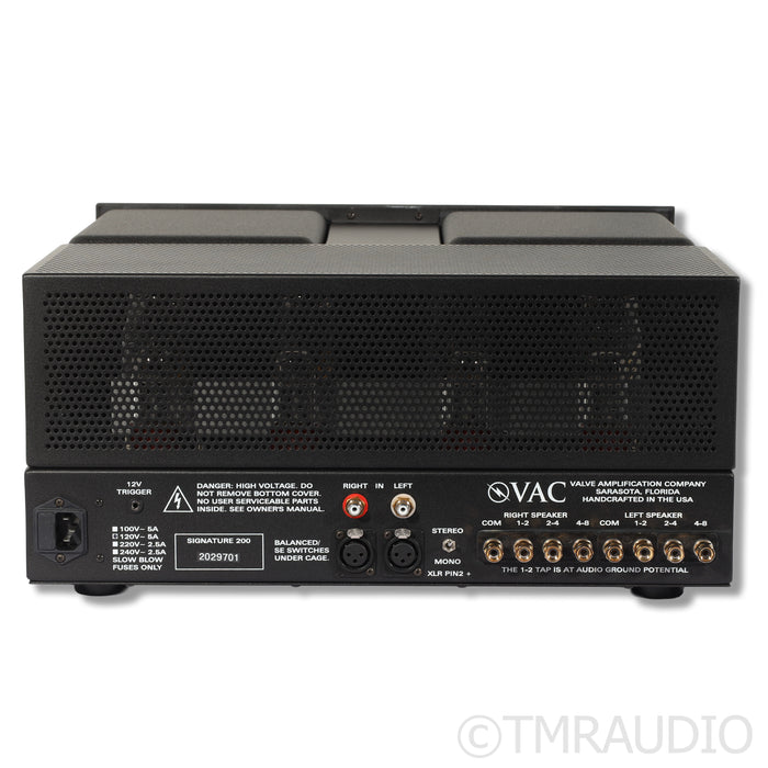 VAC Signature 200 IQ Stereo Tube Power Amplifier