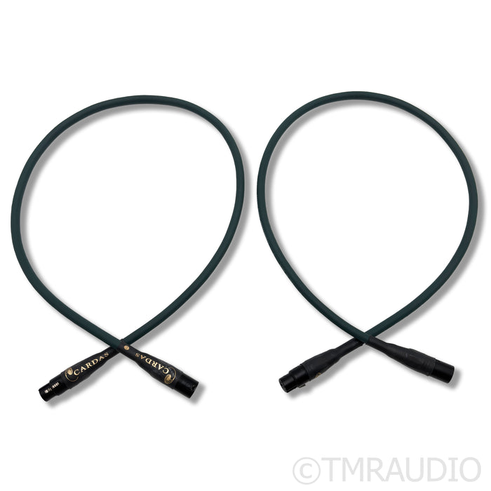 Cardas Parsec XLR Cables; 1m Pair Balanced Interconnects