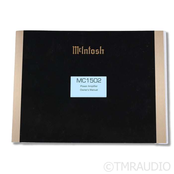 McIntosh MC1502 Stereo Tube Power Amplifier