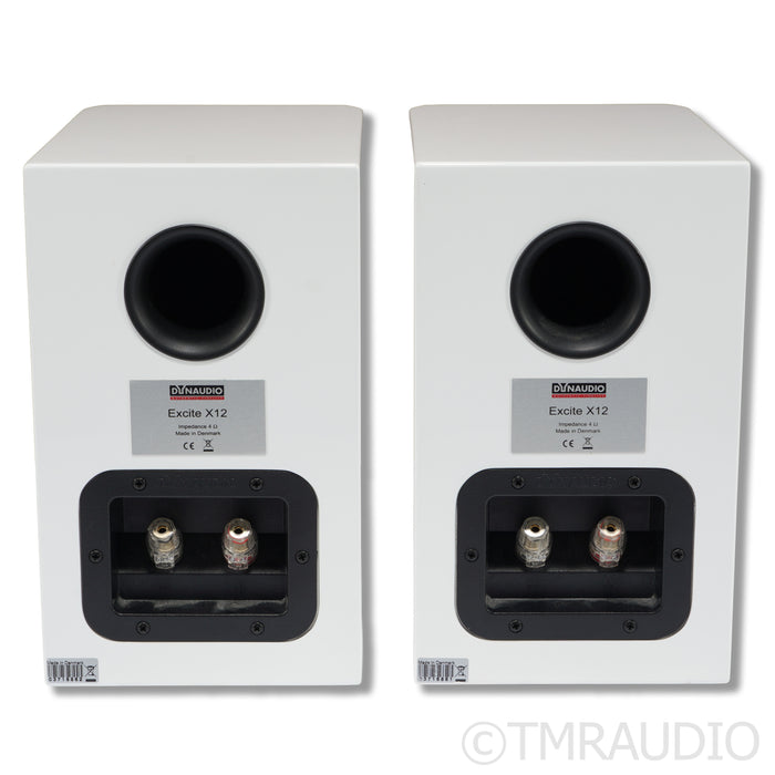 Dynaudio Excite X12 Bookshelf Speakers; High-Gloss White Pair