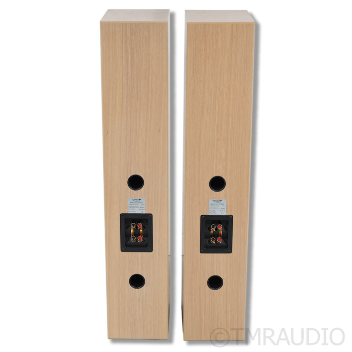 Totem Acoustic Bison Twin Tower Floorstanding Speakers; White Oak Pair (Open Box)