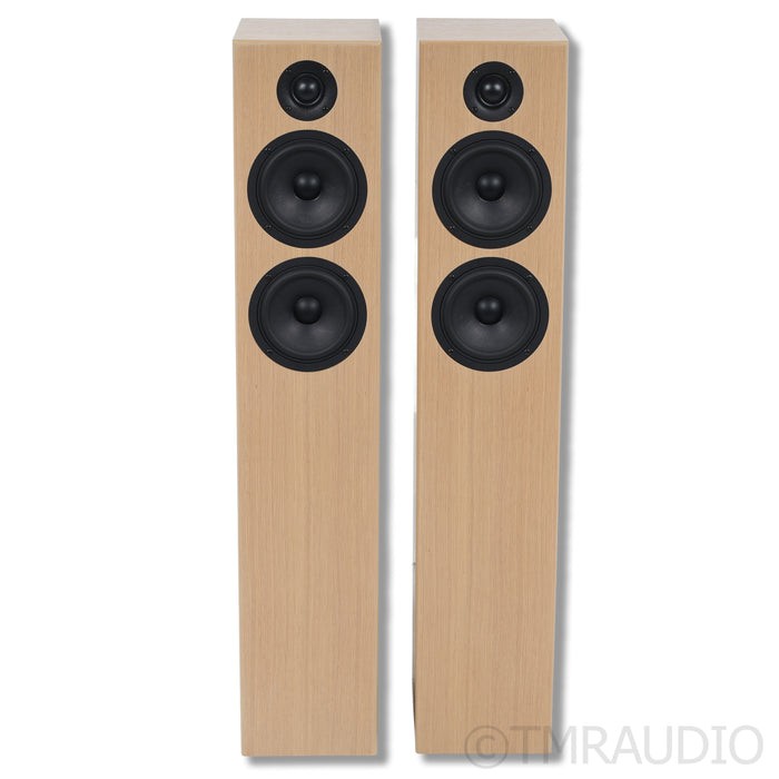 Totem Acoustic Bison Twin Tower Floorstanding Speakers; White Oak Pair (Open Box)
