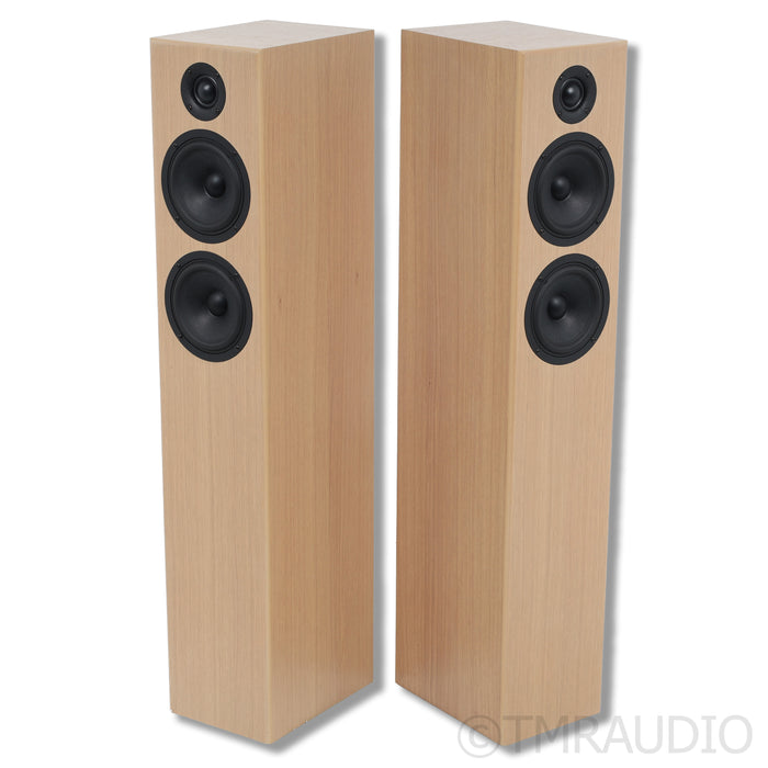 Totem Acoustic Bison Twin Tower Floorstanding Speakers; White Oak Pair (Open Box)
