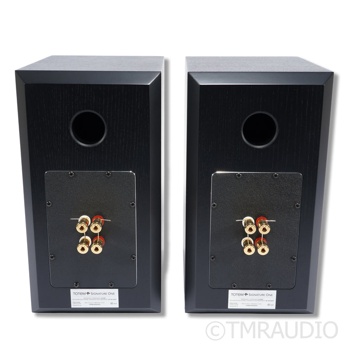 Totem Acoustic Signature One Bookshelf Speakers; Black Ash Pair