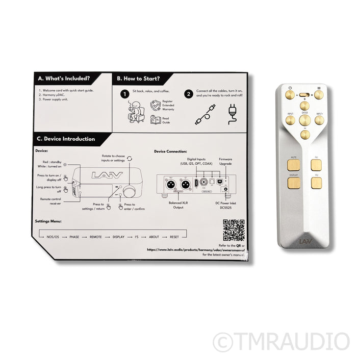 Laiv Audio Harmony uDAC DAC; D/A Converter