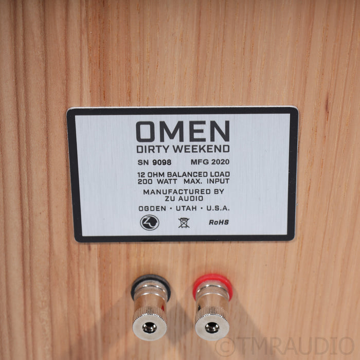 Zu Audio Omen Dirty Weekend MkII Floorstanding Speakers; Rustic HickoryPair