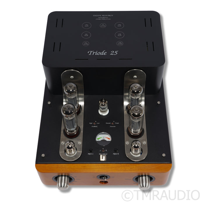 Unison Research Triode 25 Stereo Tube Integrated Amplifier; Cherry