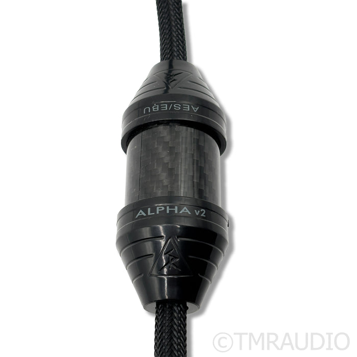Shunyata Research Alpha v2 Digital XLR Cable; 1m Single AES/EBU Interconnect