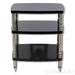 Solidsteel Hyperspike Three Shelf HF-3 Stand; Gloss Black