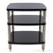 Solidsteel Hyperspike Three Shelf HF-3 Stand; Gloss Black