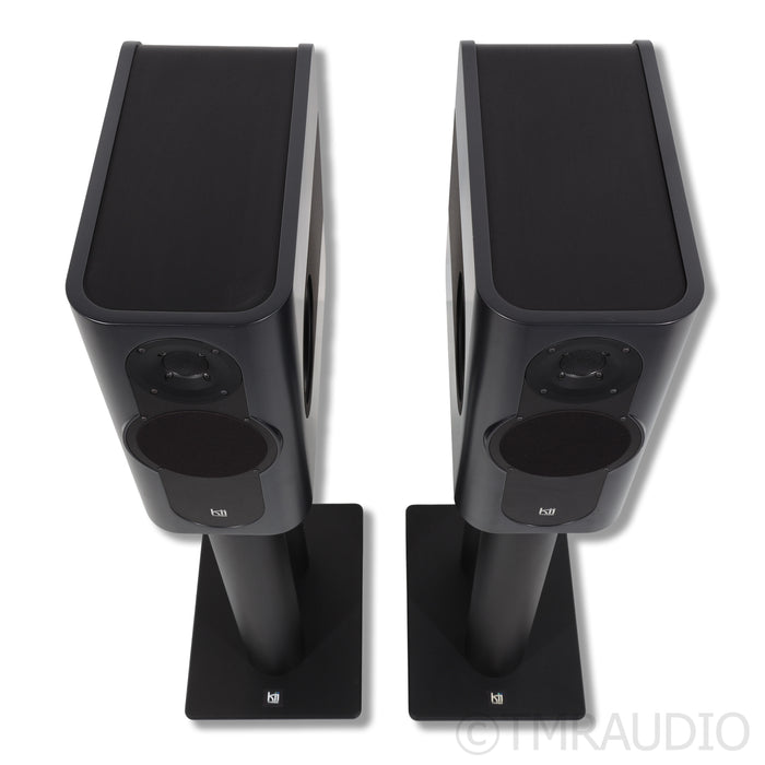 Kii Three Powered Bookshelf Speaker Pair; w/ Dedicated Stands & Control Module