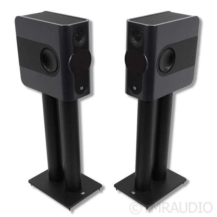Kii Three Powered Bookshelf Speaker Pair; w/ Dedicated Stands & Control Module