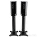 Borresen C1 Bookshelf Speakers; Piano Black Pair with Stands