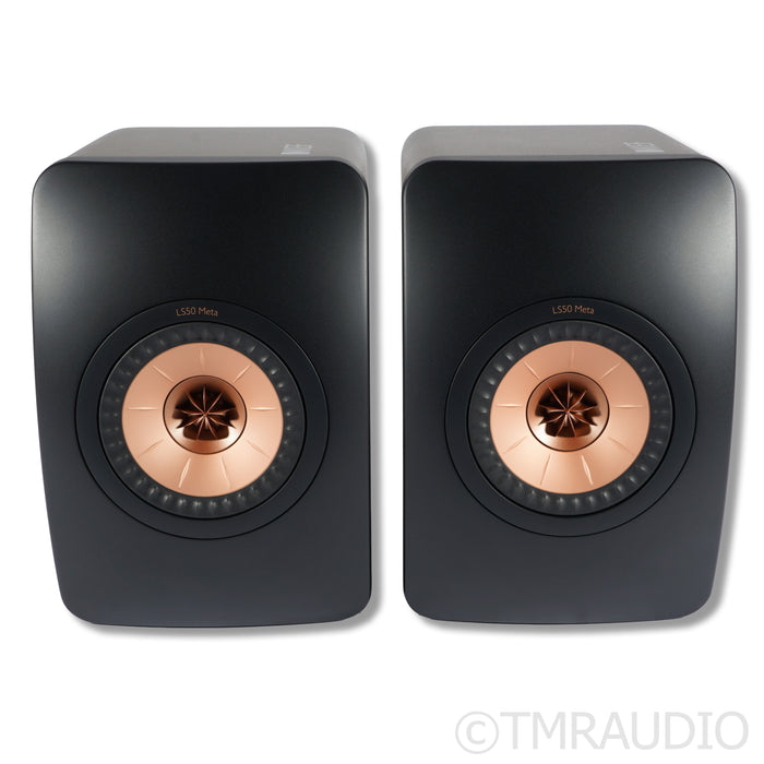 KEF LS50 Meta Bookshelf Speaker; Pair Black