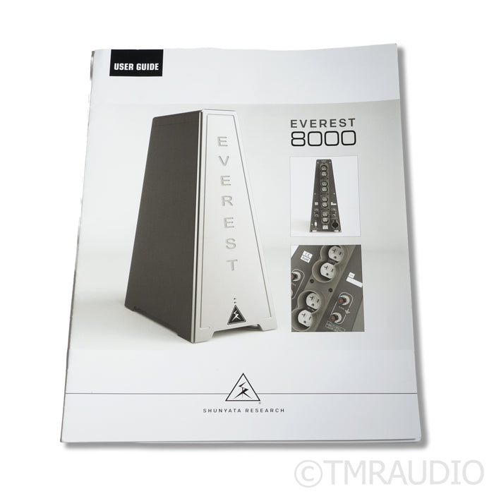 Shunyata Research Everest 8000 AC Power Distributor; Black