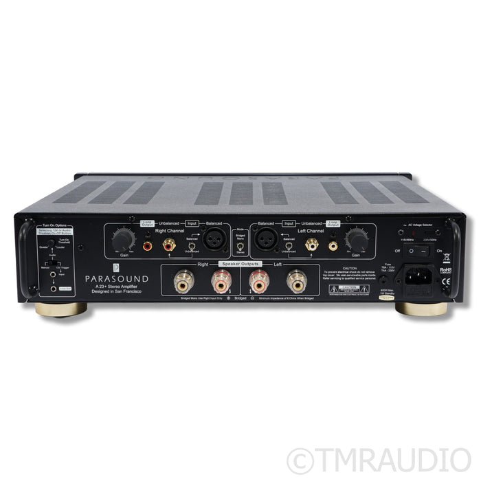 Parasound Halo A23+ Stereo Power Amplifier; Black