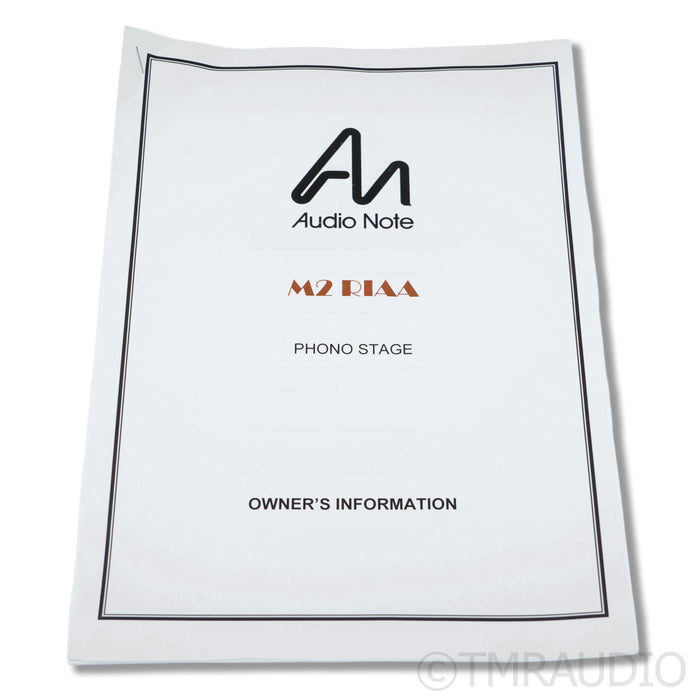 Audio Note M2 RIAA MM Phono Preamplifier
