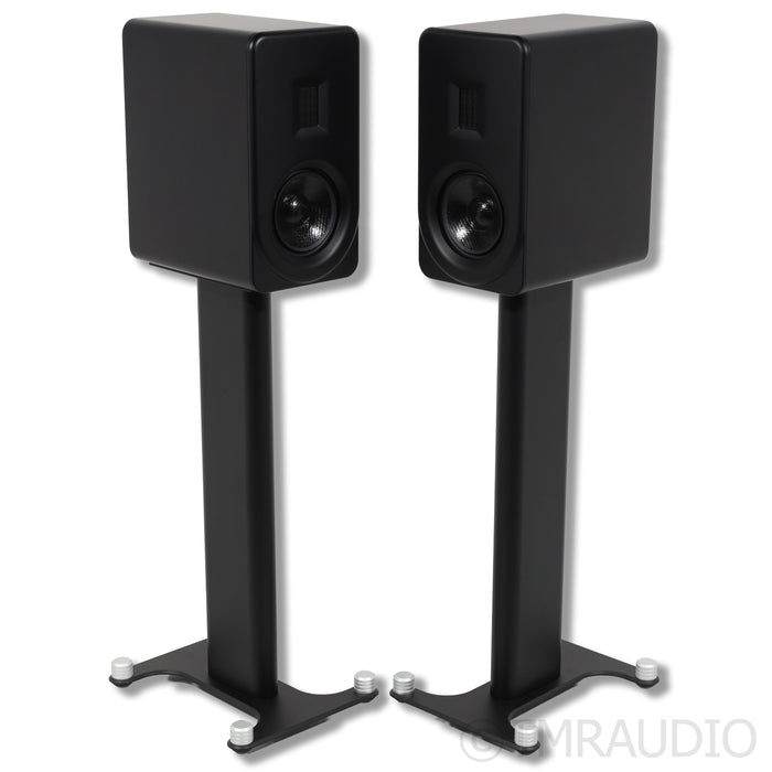 PS Audio Aspen FR5 Bookshelf Speakers; Black Pair with Stands