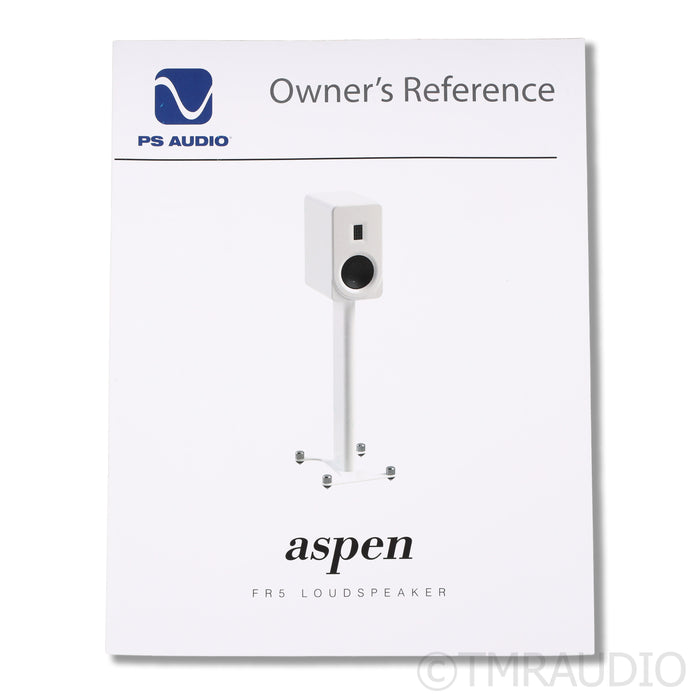 PS Audio Aspen FR5 Bookshelf Speakers; Black Pair with Stands